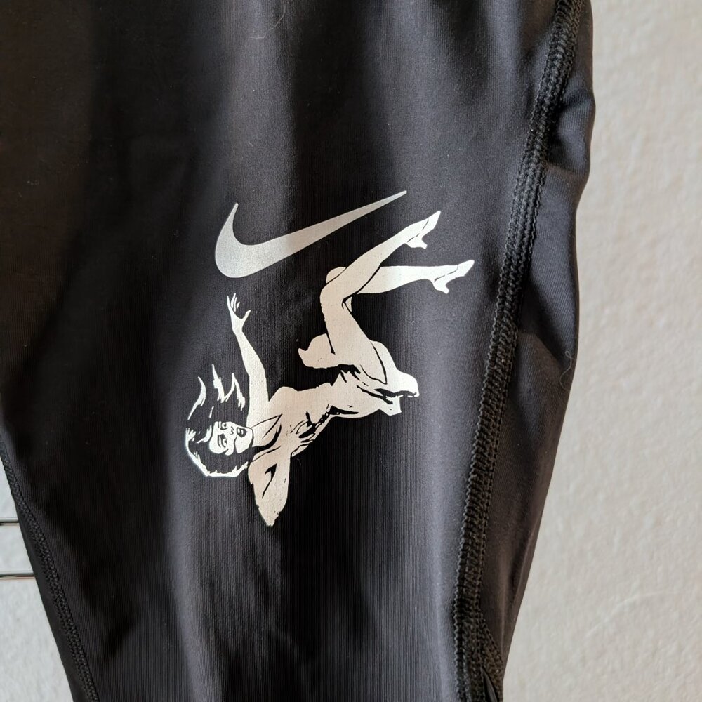 NWT Women's Black Nike Dri-Fit Power Epic Lux Run Cropped Running Tights Small - Picture 2 of 10
